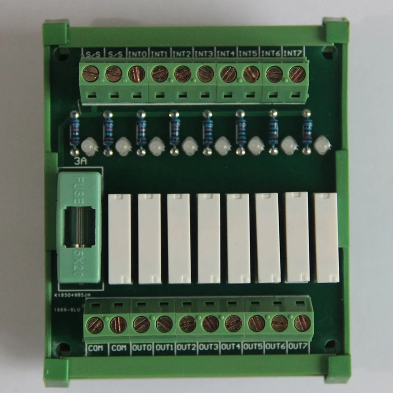 8 way relay amplifier board Hongfa relay board Contact current 5A Isolation board
8 way relay amplifier board Hongfa relay board Contact current 5A Isolation board