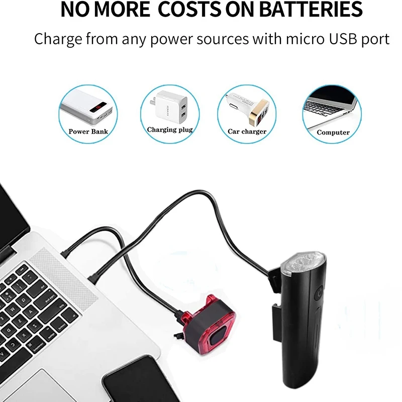 USB Rechargeable Bike Lights,Bike Lights Front and Back Set,1200 Lumens LED Durable Headlight,for Road,Mountain,Bicycles
USB Rechargeable Bike Lights,Bike Lights Front and Back Set,1200 Lumens LED Durable Headlight,for Road,Mountain,Bicycles