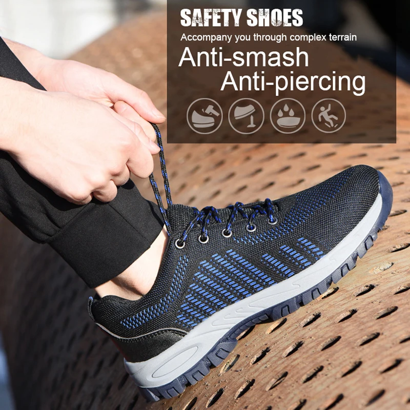 Men Safety Shoes Steel Toe Work Boots Breathable Anti-smashing Anti-Piercing Construction Comfortable Industrial Shoes for Men
Men Safety Shoes Steel Toe Work Boots Breathable Anti-smashing Anti-Piercing Construction Comfortable Industrial Shoes for Men
