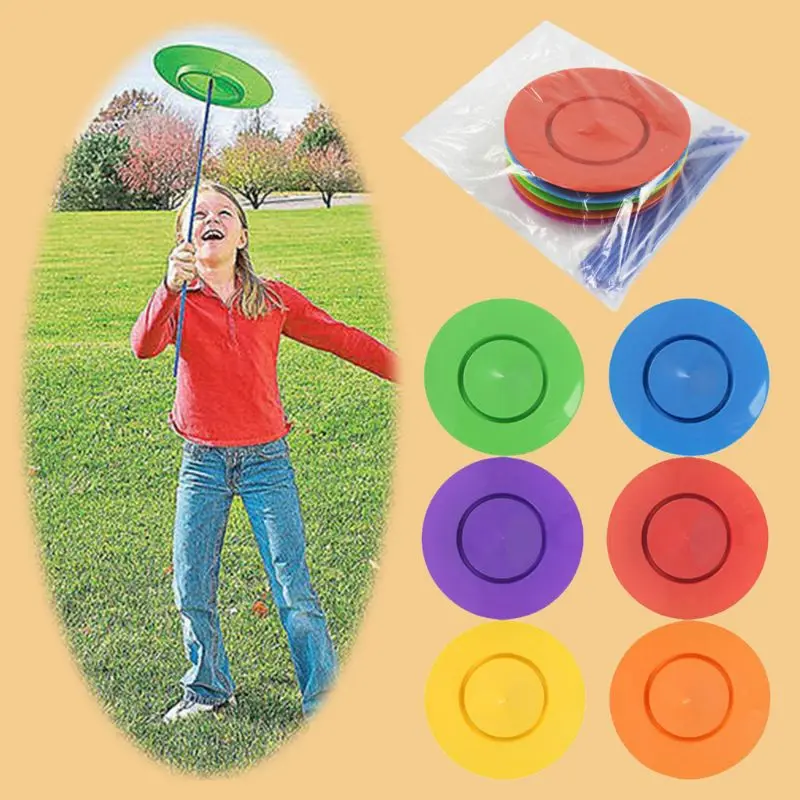 OOTDTY 6PCS/Set Juggling Spinning Plates Sticks Turntable Acrobatic Performance Supplies for Kids Adult Balance Classic Toy
OOTDTY 6PCS/Set Juggling Spinning Plates Sticks Turntable Acrobatic Performance Supplies for Kids Adult Balance Classic Toy