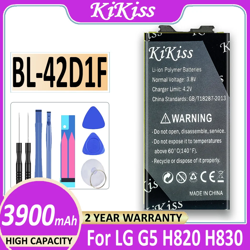 Оригинальная батарея KiKiss BL-42D1F 3900 мАч для LG G5 VS987 US992 H820 H840 H850 H830 H831 H868 F700S F700K H960 H860N LS992
Оригинальная батарея KiKiss BL-42D1F 3900 мАч для LG G5 VS987 US992 H820 H840 H850 H830 H831 H868 F700S F700K H960 H860N LS992
