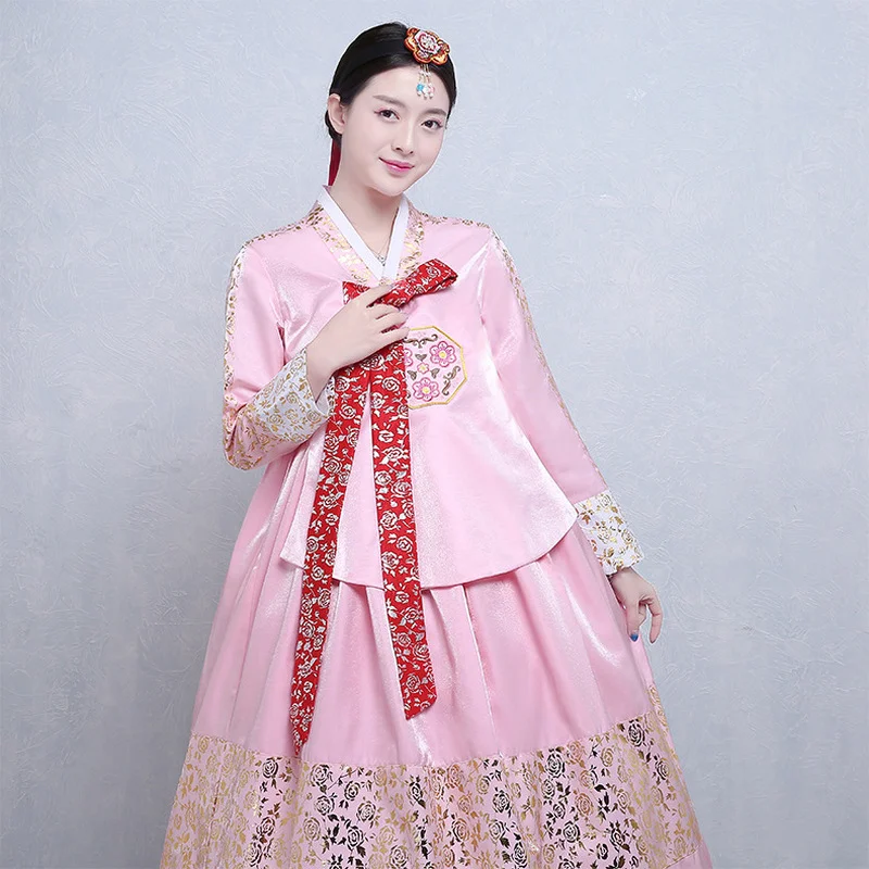 Korean Traditional Ladies Hanbok Palace Wedding Bronzing Hanbok Korean Folk Costume Dance Stage Performing Costume 2021 New
Korean Traditional Ladies Hanbok Palace Wedding Bronzing Hanbok Korean Folk Costume Dance Stage Performing Costume 2021 New