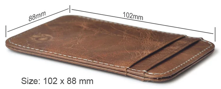 Fashion 100% Genuine Leather Thin Bank Credit Card Case Mini Card Wallet Men Bus Card Holder Cash Change Pack Business ID Pocket
Fashion 100% Genuine Leather Thin Bank Credit Card Case Mini Card Wallet Men Bus Card Holder Cash Change Pack Business ID Pocket
