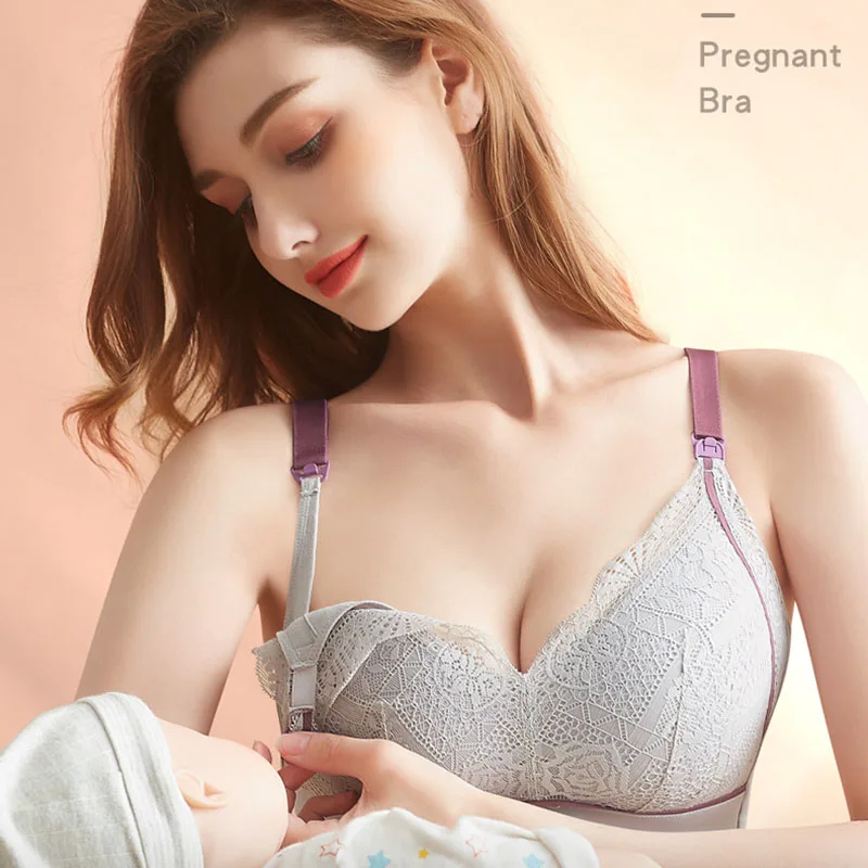 Wire Free Sexy Lace Maternity Nursing Bra Breathable Front Closure Large Size Mother Breast Feeding Bra for Pregnancy Women
Wire Free Sexy Lace Maternity Nursing Bra Breathable Front Closure Large Size Mother Breast Feeding Bra for Pregnancy Women