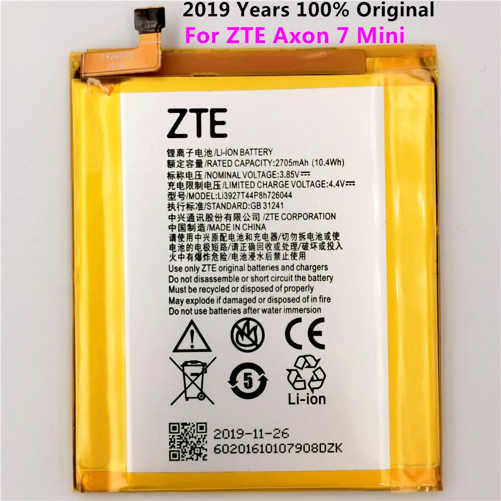 Original Replacement Phone Battery Li3927T44P8H726044 Battery For ZTE Axon 7 Mini 5.2inch Battery 2705mah With Tracking Number
Original Replacement Phone Battery Li3927T44P8H726044 Battery For ZTE Axon 7 Mini 5.2inch Battery 2705mah With Tracking Number