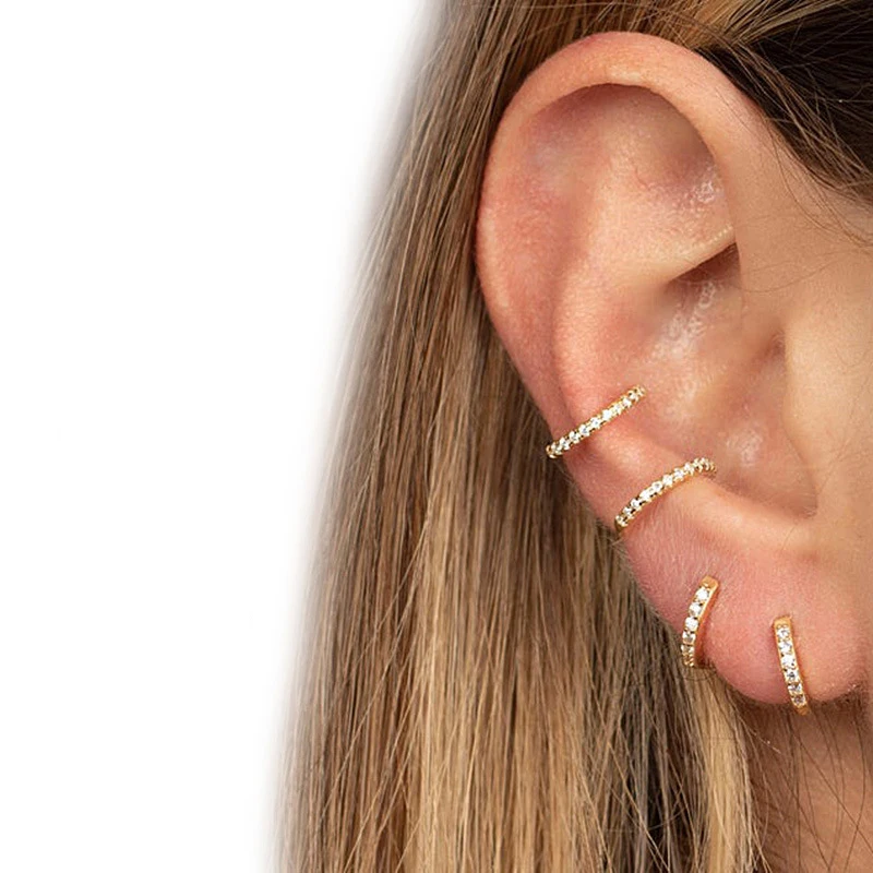 3 Sizes Multi Color Cubic Zirconia Round Hoop Earrings Continuous Stone Cartilage Earrings Hoops Dainty Earrings
3 Sizes Multi Color Cubic Zirconia Round Hoop Earrings Continuous Stone Cartilage Earrings Hoops Dainty Earrings