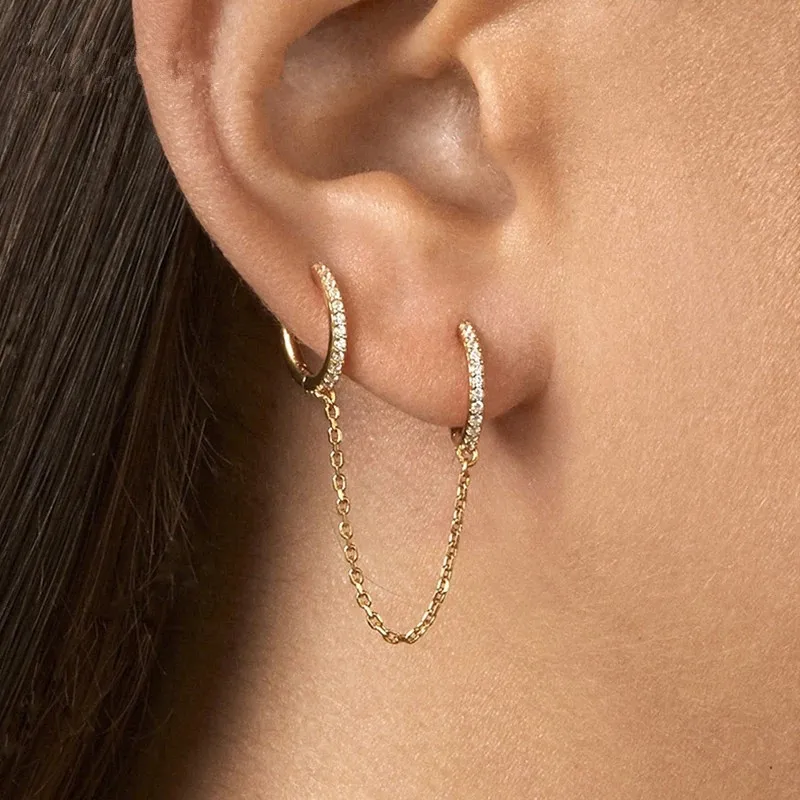 1 Pcs 925 Sterling Silver Piercing Tassel Crystal Round Charm Stud Earrings For Women Girls Party Jewelry Pendientes eh928
1 Pcs 925 Sterling Silver Piercing Tassel Crystal Round Charm Stud Earrings For Women Girls Party Jewelry Pendientes eh928