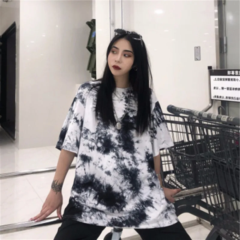 Tie Dye Print T Shirt Women Tops Tees O-neck Short Sleeve Female T-Shirt Streetwear Oversized Women's Top TShirt Casual Tshirt
Tie Dye Print T Shirt Women Tops Tees O-neck Short Sleeve Female T-Shirt Streetwear Oversized Women's Top TShirt Casual Tshirt