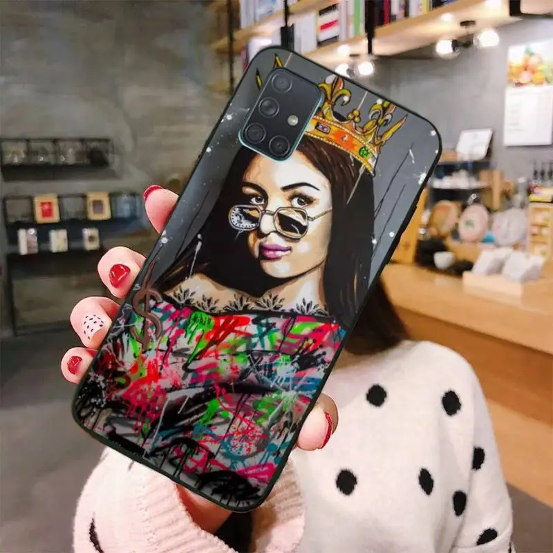 NBDRUICAI eva queen Silicone Black Phone Case For Samsung Galaxy A21S A01 A11 A31 A81 A10 A20E A30 A40 A50 A70 A80 A71 A51
NBDRUICAI eva queen Silicone Black Phone Case For Samsung Galaxy A21S A01 A11 A31 A81 A10 A20E A30 A40 A50 A70 A80 A71 A51