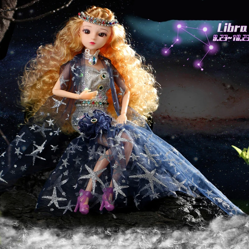 30CM 12 Constellations Bjd Doll Beauty Princess Dress Girl Dolls With Clothes Fashion DIY BJD Doll Handmade Gifts For Girl Toy
30CM 12 Constellations Bjd Doll Beauty Princess Dress Girl Dolls With Clothes Fashion DIY BJD Doll Handmade Gifts For Girl Toy