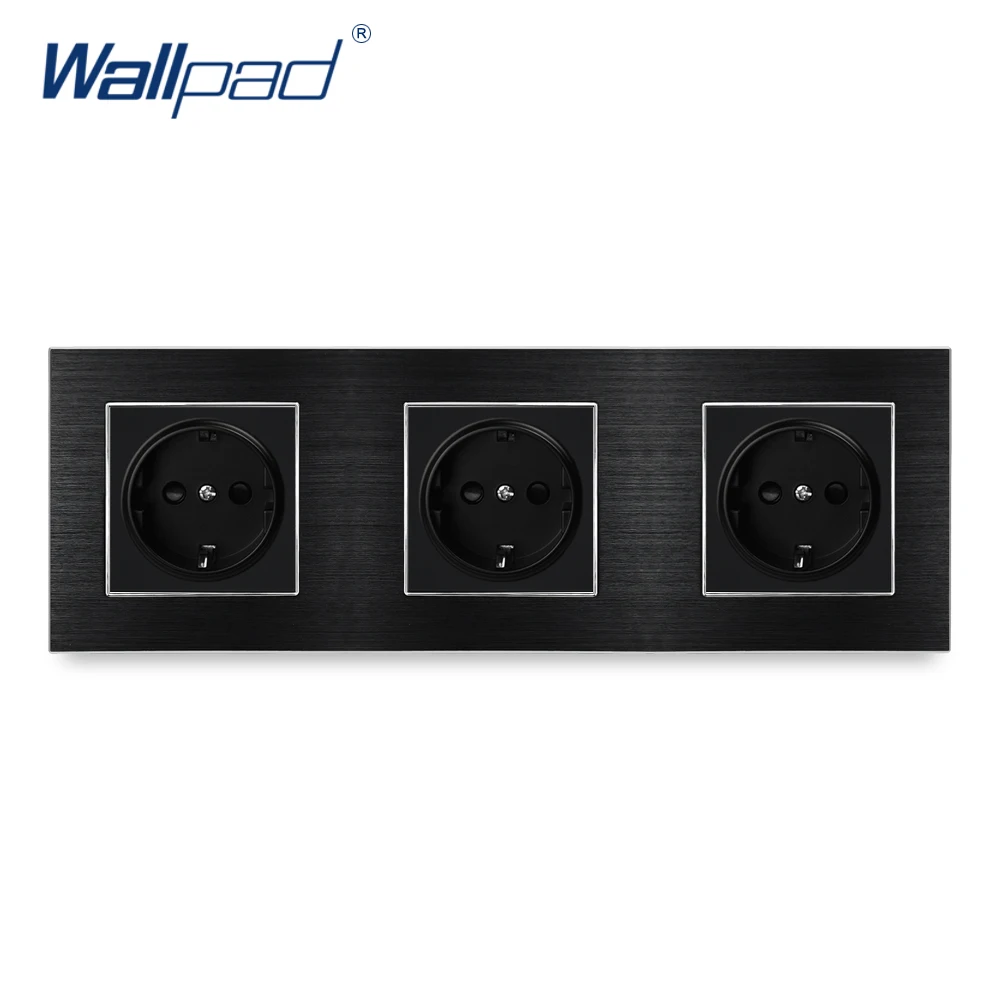 3 евро розетка немецкий стандарт Wallpad Роскошная настенная розетка атласная металлическая панель 258*86 мм Настенная розетка Schuko
3 евро розетка немецкий стандарт Wallpad Роскошная настенная розетка атласная металлическая панель 258*86 мм Настенная розетка Schuko