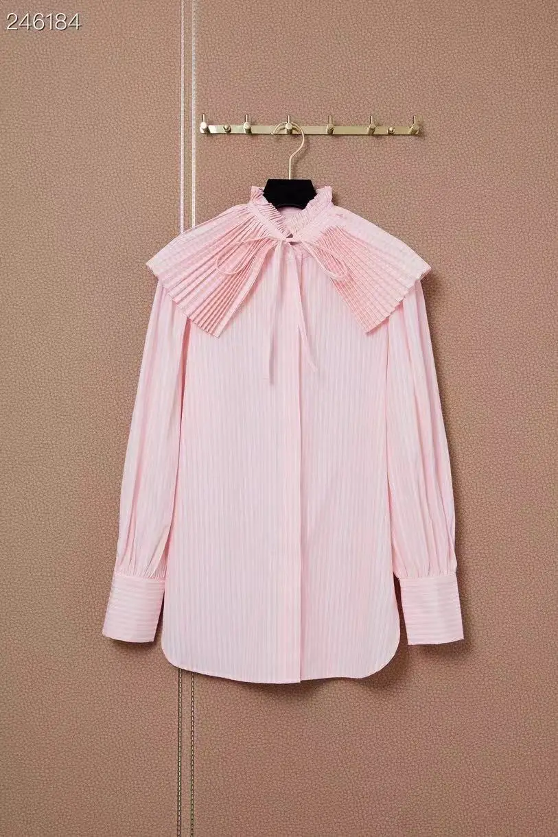 Women Long Blouses Tops 2021 Autumn Solid Runway Long Sleeve Shirt Ladies Peter pan Collar Elegant Vintage Holiday Shirts
Women Long Blouses Tops 2021 Autumn Solid Runway Long Sleeve Shirt Ladies Peter pan Collar Elegant Vintage Holiday Shirts