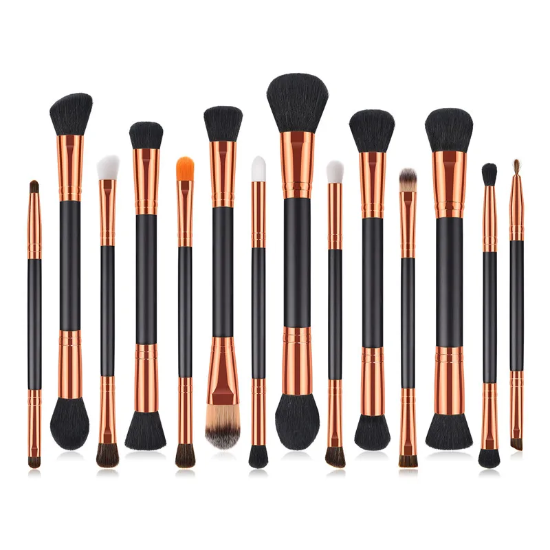 14PCS Makeup Brushes Set Double Head Black Gold Wooden Handle For Eyeshadow Blush Brushes Cosmetic Tools Kits
14PCS Makeup Brushes Set Double Head Black Gold Wooden Handle For Eyeshadow Blush Brushes Cosmetic Tools Kits
