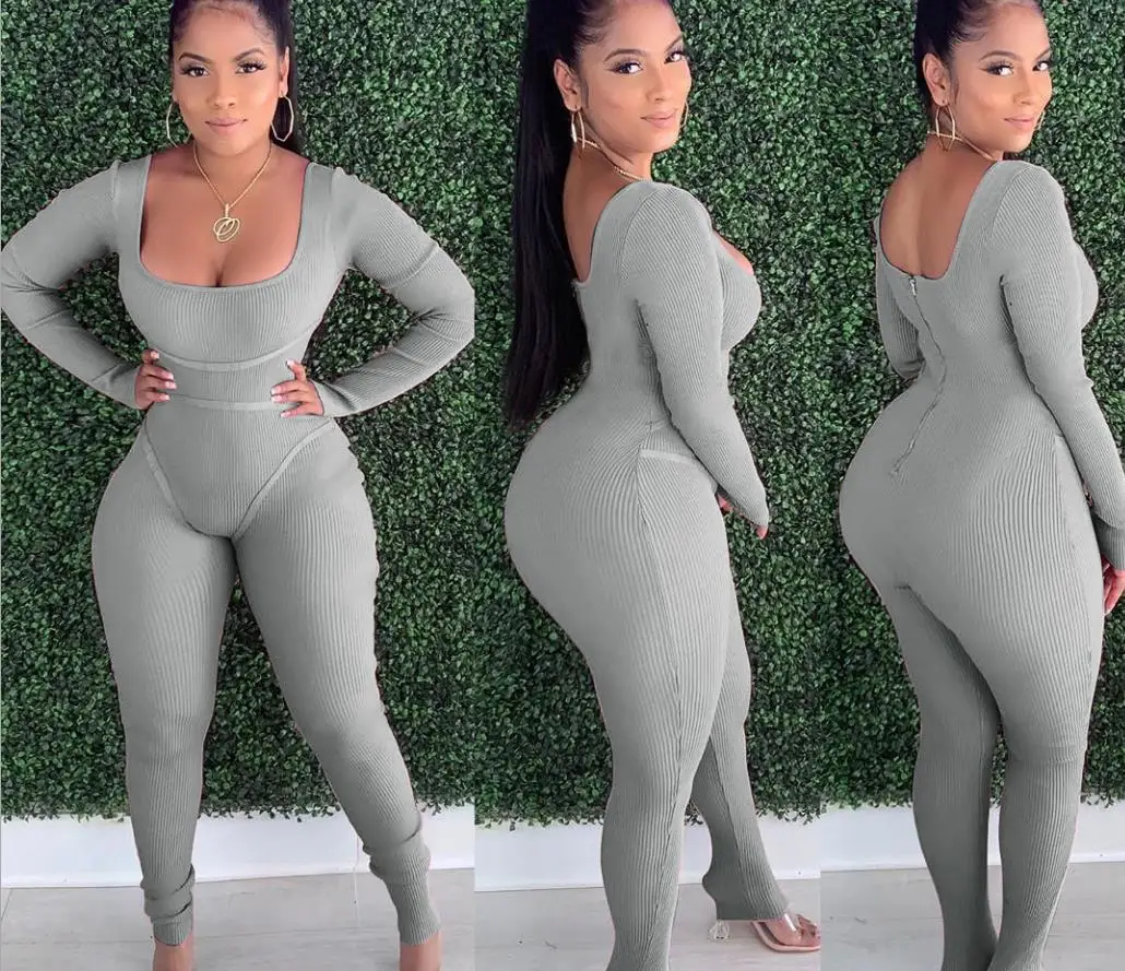 2021 Spring Solid Women Jumpsuit Square Neck Long Sleeves Slimming Waist Night Club Pencil Pants Bodycon Rompers High Strength
2021 Spring Solid Women Jumpsuit Square Neck Long Sleeves Slimming Waist Night Club Pencil Pants Bodycon Rompers High Strength