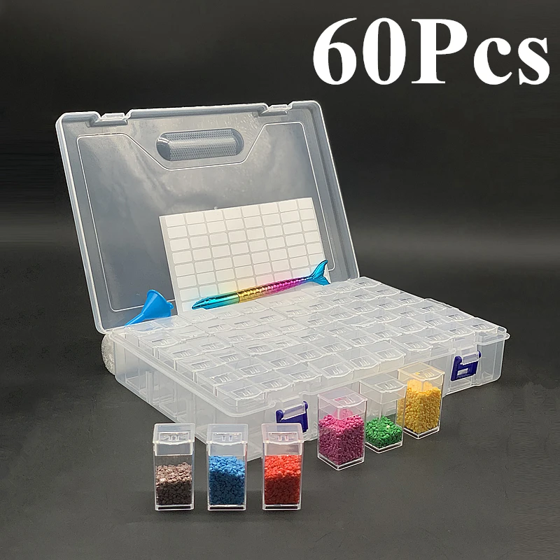 New28/32/38/64/60 Grids 5D Diamond Painting Rhinestone Storage Box Diamond Embroidery Tools Accessories Craft Storage
New28/32/38/64/60 Grids 5D Diamond Painting Rhinestone Storage Box Diamond Embroidery Tools Accessories Craft Storage