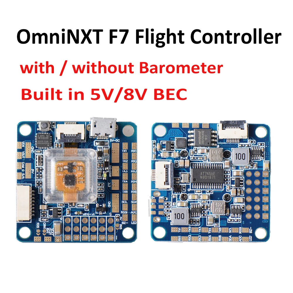 Плата контроллера полета OmniNXT F7 с интегрированным OSD 5 В/8 в BEC/без барометра MPU6000 3 6s
