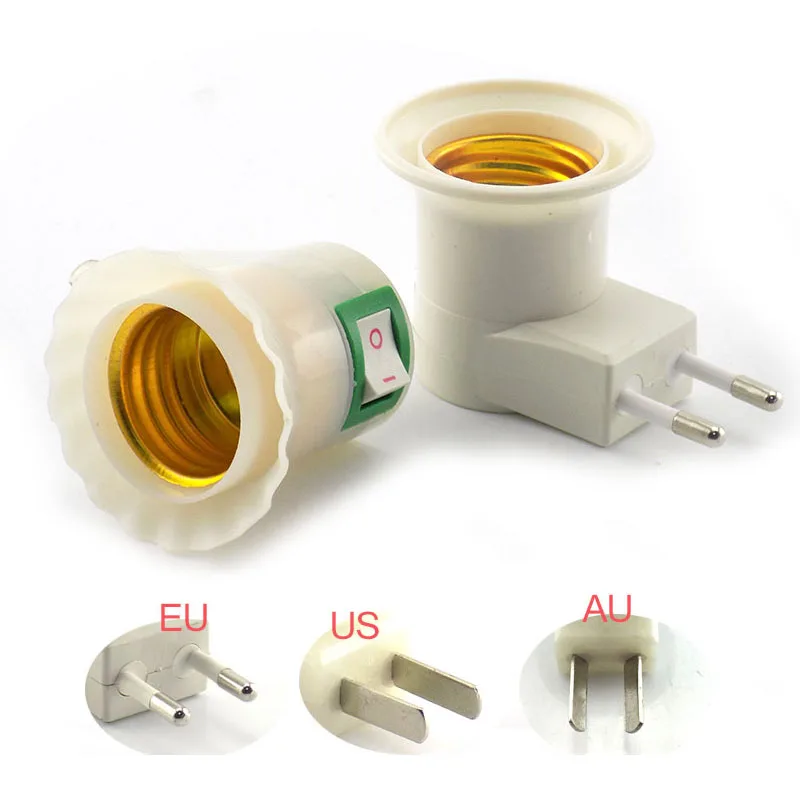 E27 Adapter Sochet Lamp Base Auto Rotating Converter for Bulb Lamps Holder Mini Stage Disco LED Light with ON/OFF Button Switch
E27 Adapter Sochet Lamp Base Auto Rotating Converter for Bulb Lamps Holder Mini Stage Disco LED Light with ON/OFF Button Switch