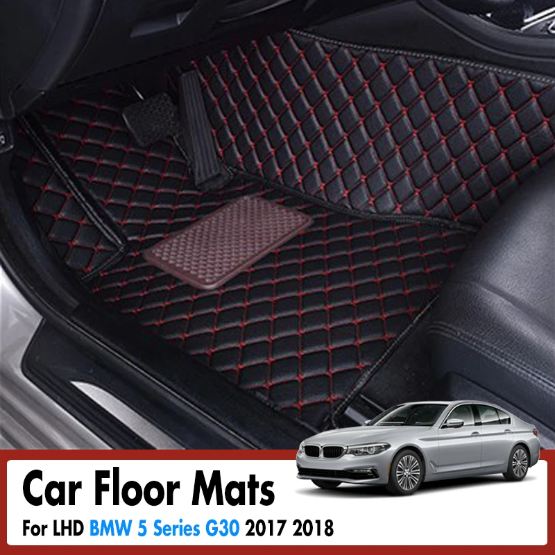 Автомобильные коврики для BMW 5 серии G30 2017 2018 2019 кожаные под заказ тире ботинок