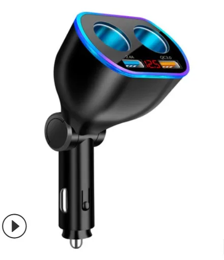 Car Charger 12/24V Lighter Adapter Splitter with Dual USB Digital Voltmeter LED Night Light QC 3.0 Fast Charge for Phone Tablet
Car Charger 12/24V Lighter Adapter Splitter with Dual USB Digital Voltmeter LED Night Light QC 3.0 Fast Charge for Phone Tablet