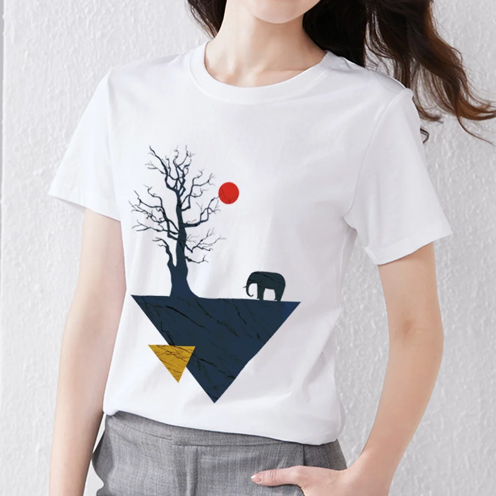 Classic White Ladies T-shirt Slim Fit Basic All-match Small Top Design Geometric Pattern Printed O-Neck Commuter Short Sleeve
Classic White Ladies T-shirt Slim Fit Basic All-match Small Top Design Geometric Pattern Printed O-Neck Commuter Short Sleeve