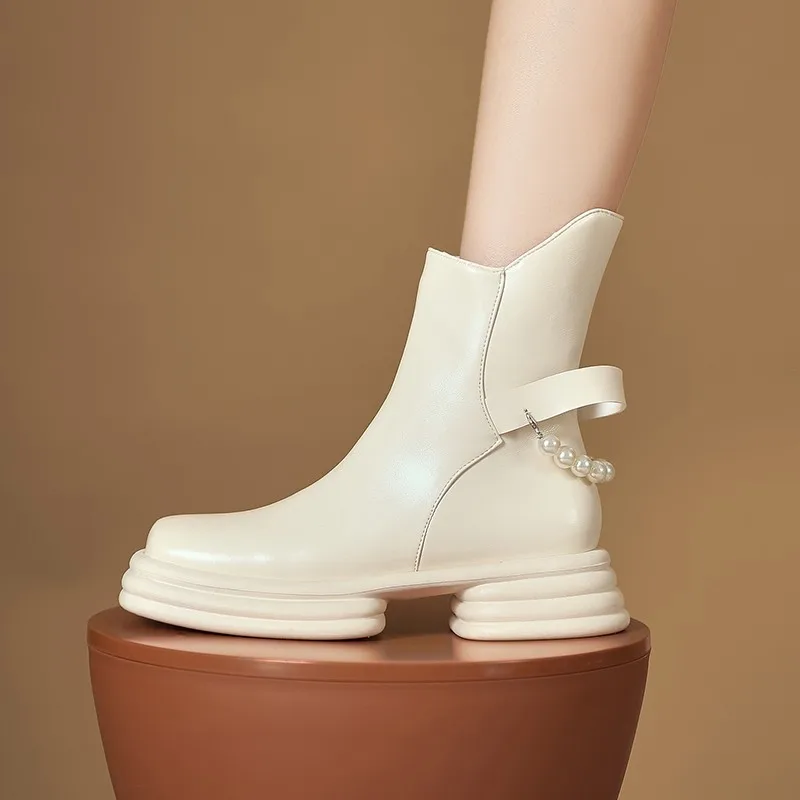 New Woman Ankle Boots Brand Design Women's Shoes Pu Leather Fashion Chunky Heels Booties Ladies Shoes Wild Platform Women Boots
New Woman Ankle Boots Brand Design Women's Shoes Pu Leather Fashion Chunky Heels Booties Ladies Shoes Wild Platform Women Boots