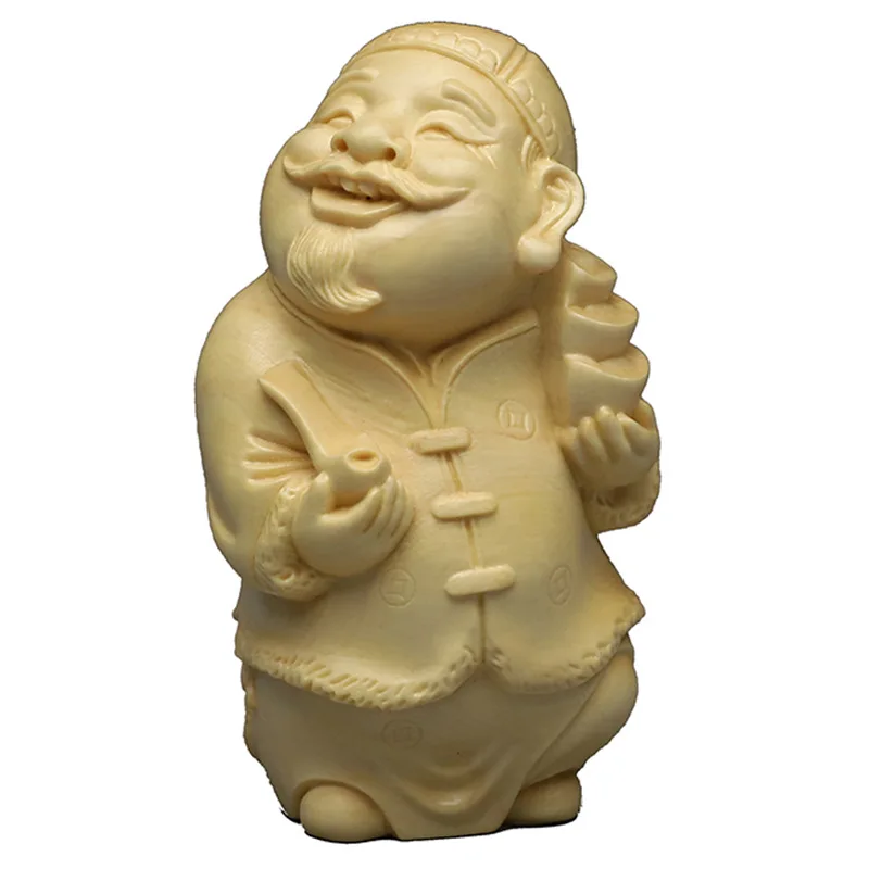 Boxwood Hand-carved Pieces Of Landlord Home Decoration Ornaments Solid Wood Crafts And Gifts For The Rich Man
Boxwood Hand-carved Pieces Of Landlord Home Decoration Ornaments Solid Wood Crafts And Gifts For The Rich Man