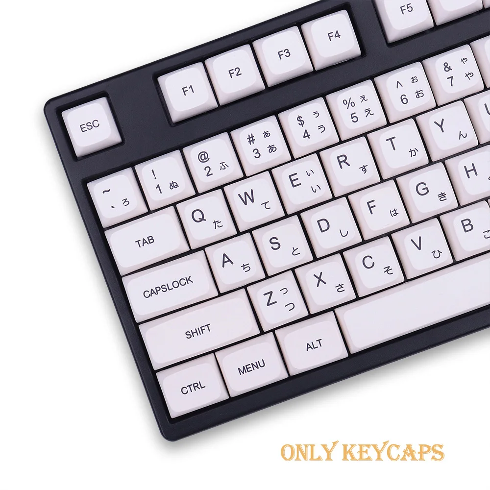 137 клавиши PBT Keycap краска SUB XDA профиль Персонализированная Минималистичная белая