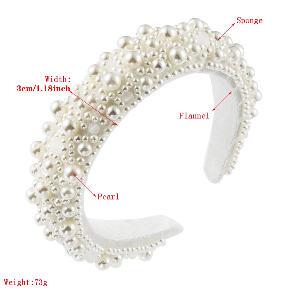 Vintage Baroque Full Simulated Pearl Headband For Woman Luxury Hand Made Pearl Padded Thick Sponge Hair Band Woman Party Bezel
Vintage Baroque Full Simulated Pearl Headband For Woman Luxury Hand Made Pearl Padded Thick Sponge Hair Band Woman Party Bezel