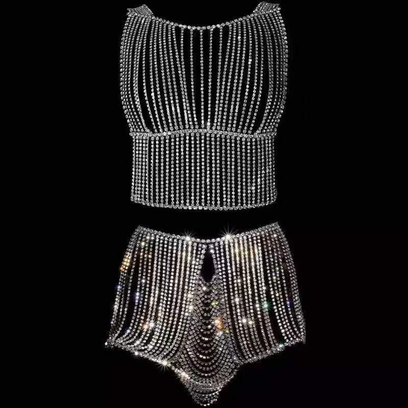 Body Chain diamond Sexy Bra Chain Bikini Beach Outfit Chest Chain Dress Chain Dance Catwalk Tassels Skirt chain Body Jewelry
Body Chain diamond Sexy Bra Chain Bikini Beach Outfit Chest Chain Dress Chain Dance Catwalk Tassels Skirt chain Body Jewelry