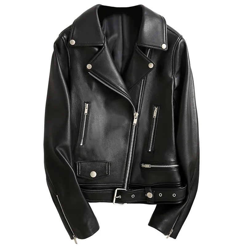 Real Sheepskin Genuine Leather Jacket Women Motorcycle Biker Slim Fit Soft Black Ladies 2021 New Luxury Brand Coat Big Plus Size
Real Sheepskin Genuine Leather Jacket Women Motorcycle Biker Slim Fit Soft Black Ladies 2021 New Luxury Brand Coat Big Plus Size