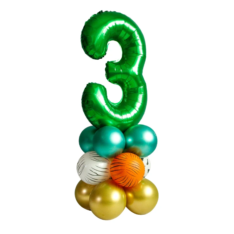 18pcs Jungle Animal Ballons Set Chrome Metallic Latex Balloon Green Number Globos Kids Birthday Party Favors Baby Shower Decor
18pcs Jungle Animal Ballons Set Chrome Metallic Latex Balloon Green Number Globos Kids Birthday Party Favors Baby Shower Decor