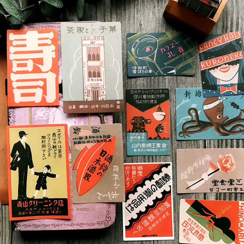 16 шт./упак. винтажные японские постеры Ukiyo наклейка сделай сам скрапбукинг альбом