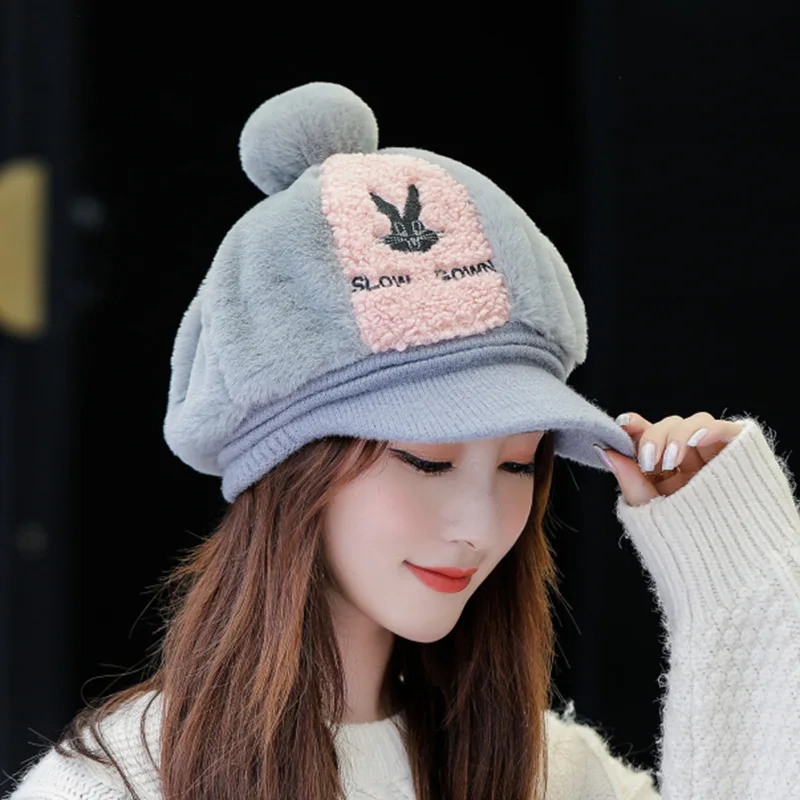 2020 New Knitted Hat Women Panama Winter Warm Rabbit Fur Cap Fashion Embroidery Headgear Girl Cute Cartoon Harajuku Bucket Hats 
2020 New Knitted Hat Women Panama Winter Warm Rabbit Fur Cap Fashion Embroidery Headgear Girl Cute Cartoon Harajuku Bucket Hats