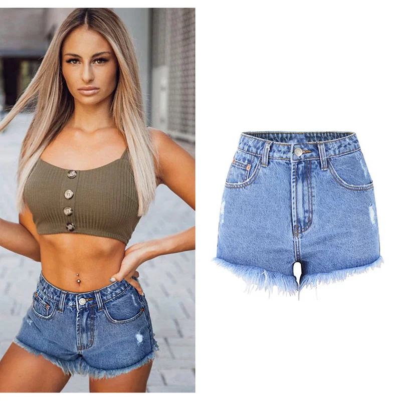 Female Fashion Summer Cotton Fringe Sexy High Waist Tassel Holes Denim Shorts Pure Frayed Ripped Jeans Perfect for daily wear
Female Fashion Summer Cotton Fringe Sexy High Waist Tassel Holes Denim Shorts Pure Frayed Ripped Jeans Perfect for daily wear
