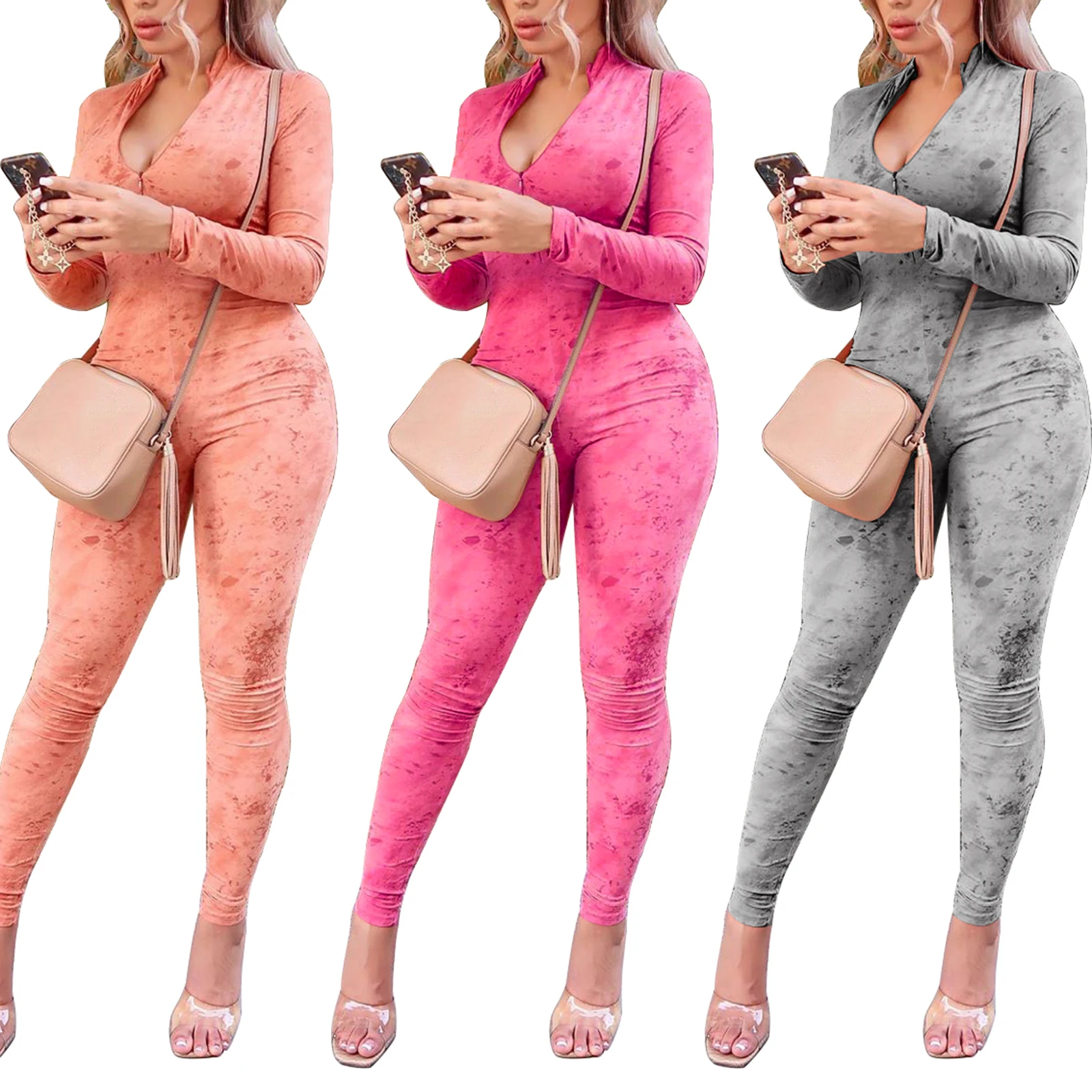 Women's Zipper Romper, Fall Wrapped Jumpsuit, Tight Elastic Long Sleeve Home Gym Floral Jogger Pants
Women's Zipper Romper, Fall Wrapped Jumpsuit, Tight Elastic Long Sleeve Home Gym Floral Jogger Pants