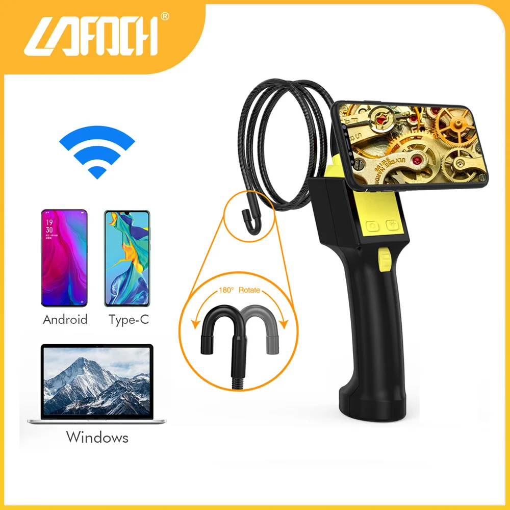 180/360 Degree Rotation Endoscope IP67Waterpoor Camera 8mm Whirl Industrial Borescope Rotate Engine Drain Pipe Inspeccion Camera
180/360 Degree Rotation Endoscope IP67Waterpoor Camera 8mm Whirl Industrial Borescope Rotate Engine Drain Pipe Inspeccion Camera