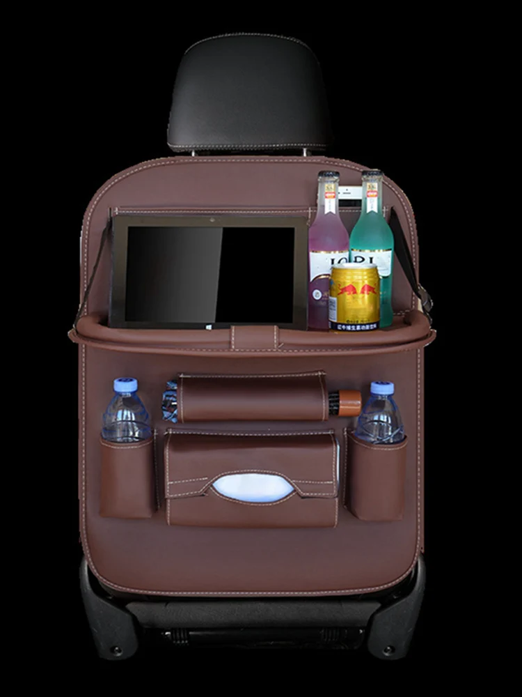 Pu Leather Car Seat Back Organizer Tray Storage Foldable Dining Table Multifunction Travel Storage Bag Auto Interior Accessories
Pu Leather Car Seat Back Organizer Tray Storage Foldable Dining Table Multifunction Travel Storage Bag Auto Interior Accessories