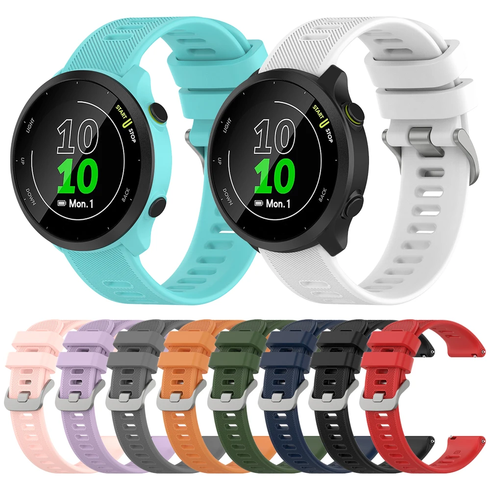 20mm Official style strap For Garmin Forerunner 55 158 Wristband Forerunner 245 645 Music Quick Release Silicone bands Bracelet
20mm Official style strap For Garmin Forerunner 55 158 Wristband Forerunner 245 645 Music Quick Release Silicone bands Bracelet