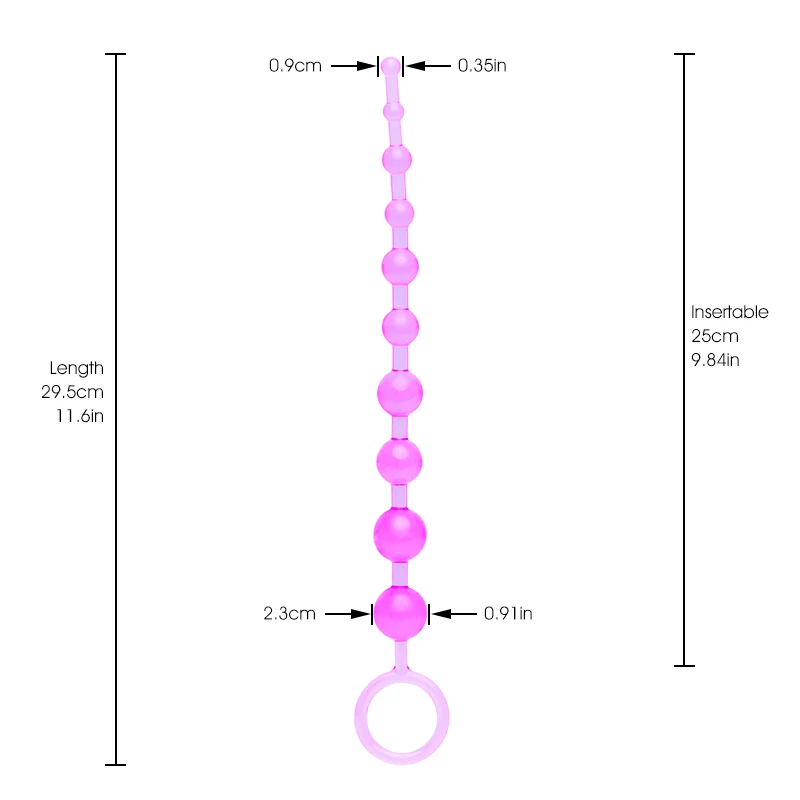 Эротические длинные анальные шарики стимулятор гибкий 10 шариков Анальная пробка
