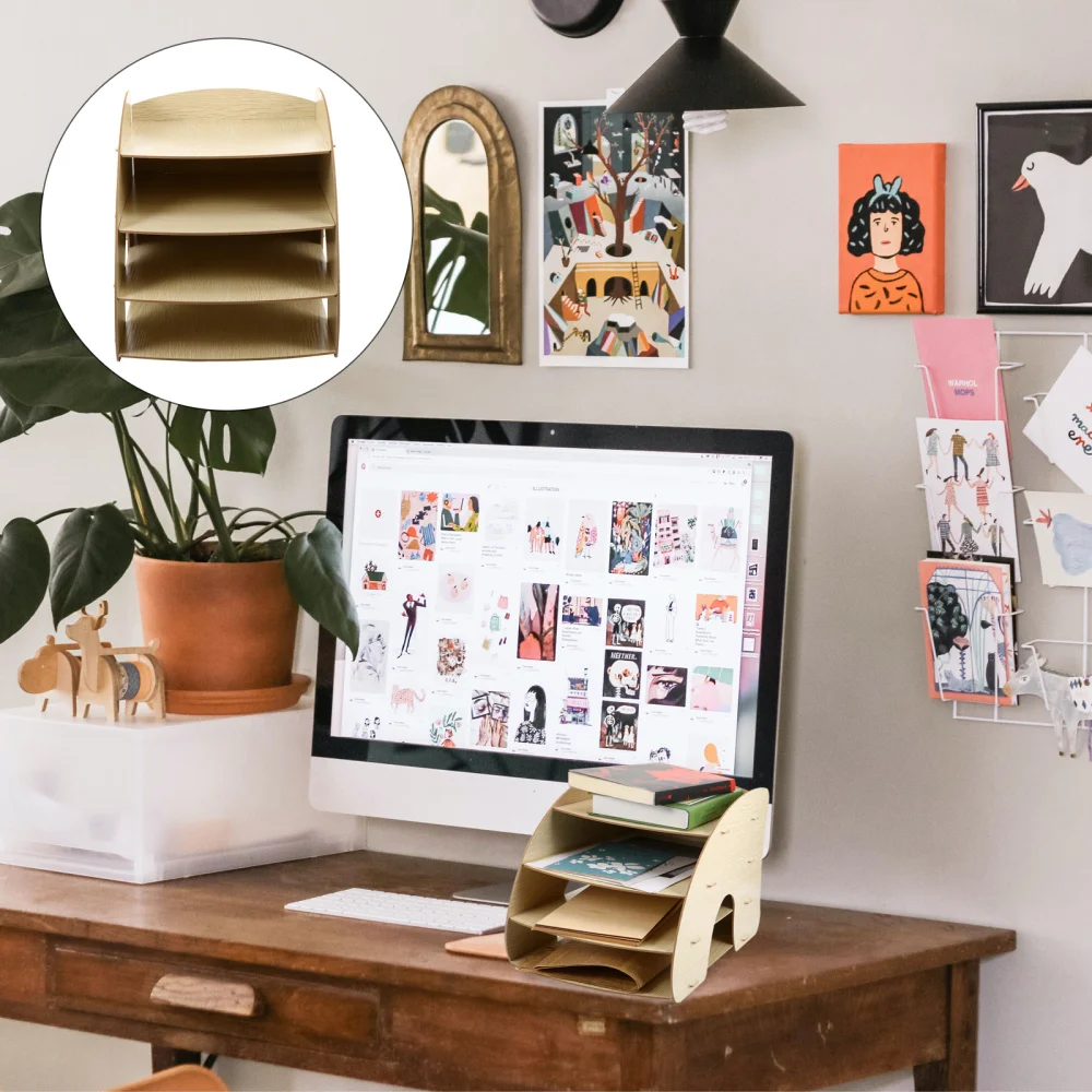 Desktop Storage Rack File Storage Shelf Multi-Layer Finishing Rack Book Shelf 
Desktop Storage Rack File Storage Shelf Multi-Layer Finishing Rack Book Shelf