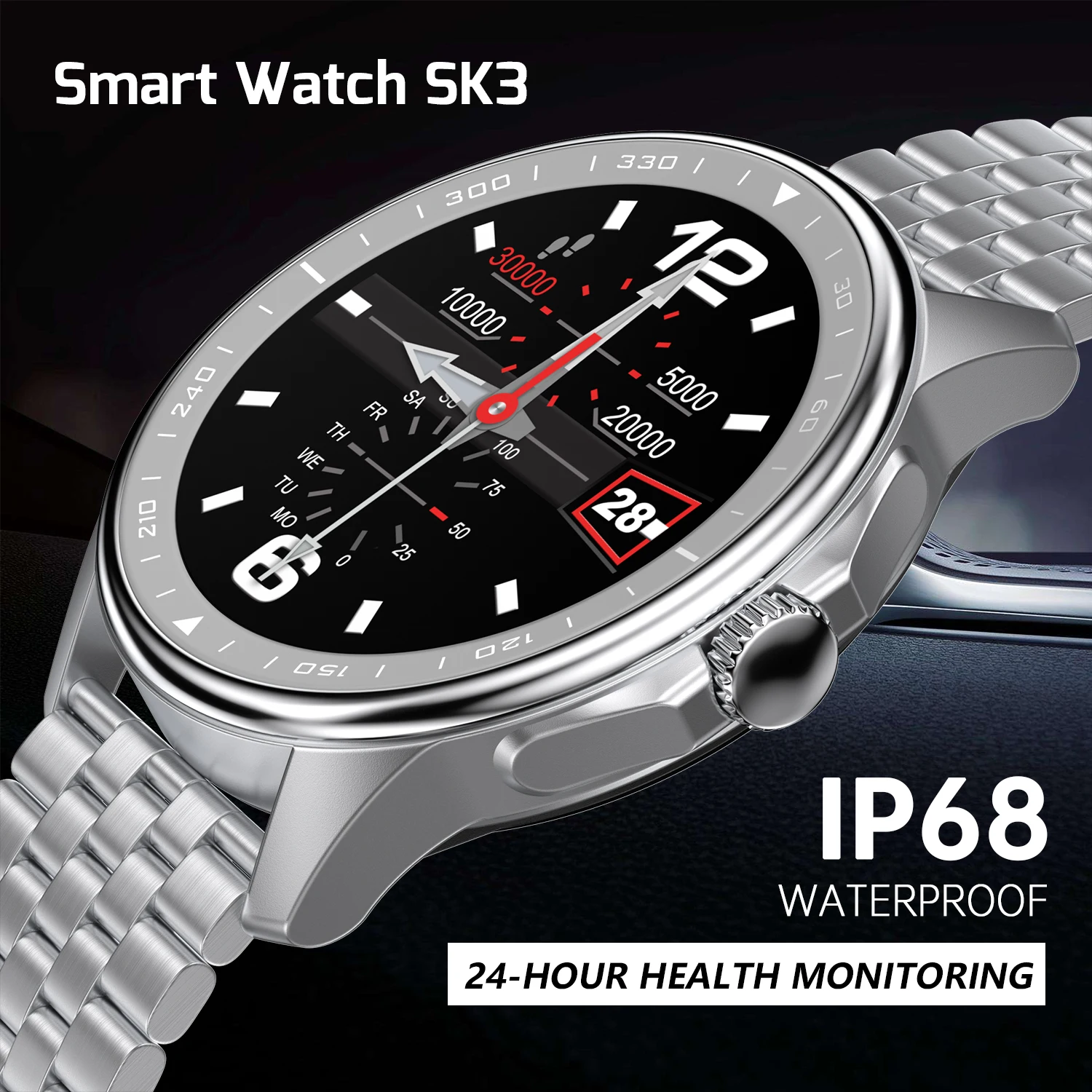 Smart Watch waterproof Tracker Heart Rate Monitor Bluetooth sleep monitoring Longbattery life Pedometer Direct payments
Smart Watch waterproof Tracker Heart Rate Monitor Bluetooth sleep monitoring Longbattery life Pedometer Direct payments
