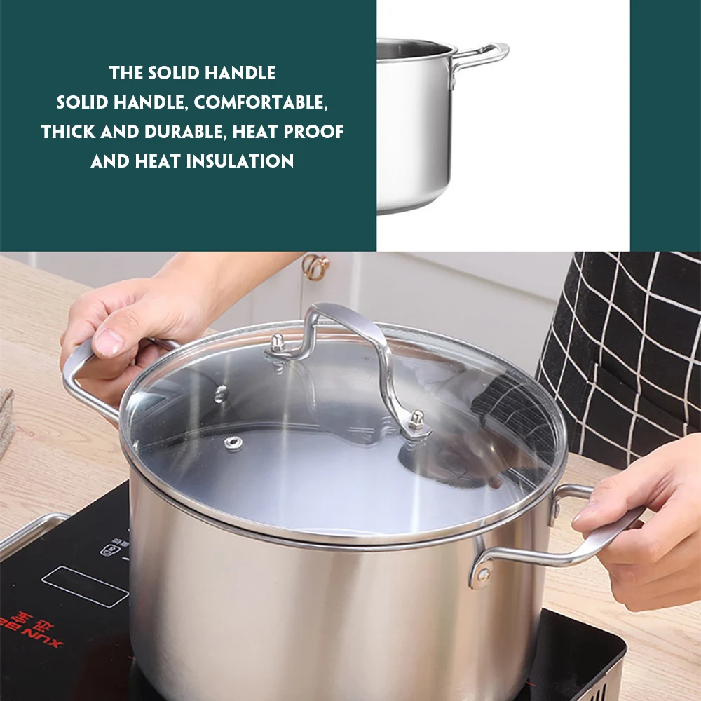 Stainless Steel Saucepan Soup Pot Dairy Saucepan And Noodle Soaking In Household Dormitory Kitchen Milk Pots Kitchen Tool 
Stainless Steel Saucepan Soup Pot Dairy Saucepan And Noodle Soaking In Household Dormitory Kitchen Milk Pots Kitchen Tool