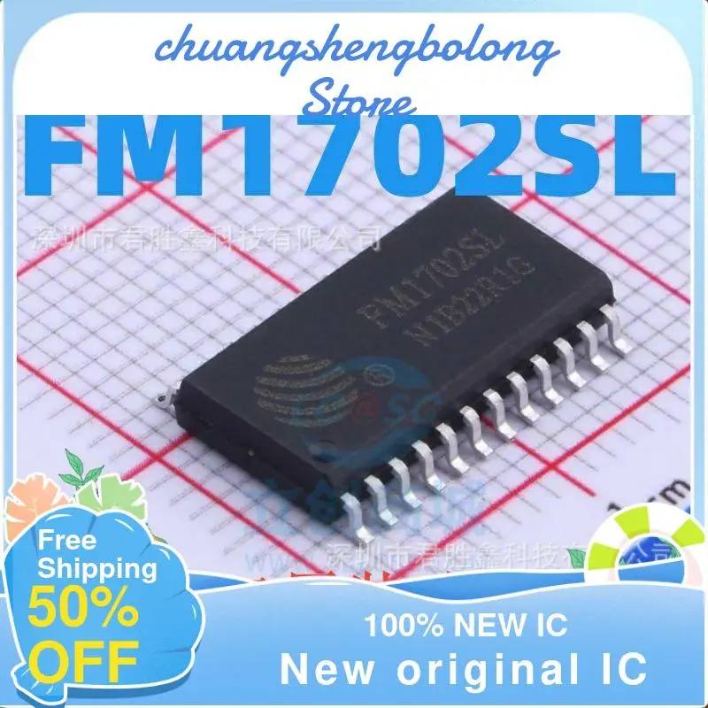 10-200PCS FM1702SL New original IC SOP-24 RF IC Contact Reader Chip 
10-200PCS FM1702SL New original IC SOP-24 RF IC Contact Reader Chip