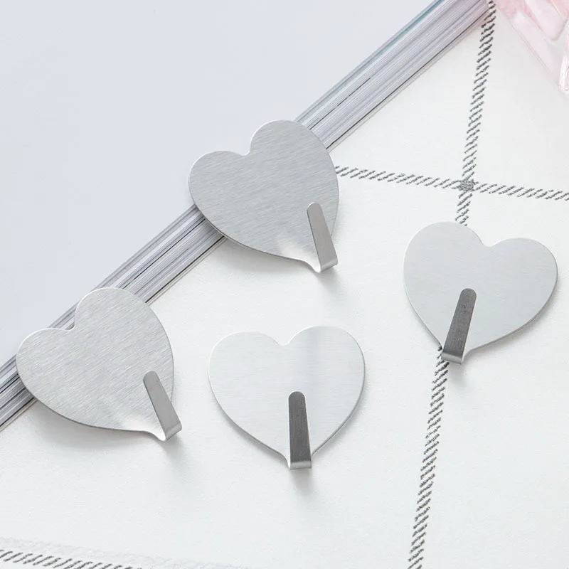 Heart Shape 304 Stainless Steel Cup Nailless Simple Room Decorative Wall Hook Seemless Nailless Strong Peach Heart Hanging
Heart Shape 304 Stainless Steel Cup Nailless Simple Room Decorative Wall Hook Seemless Nailless Strong Peach Heart Hanging