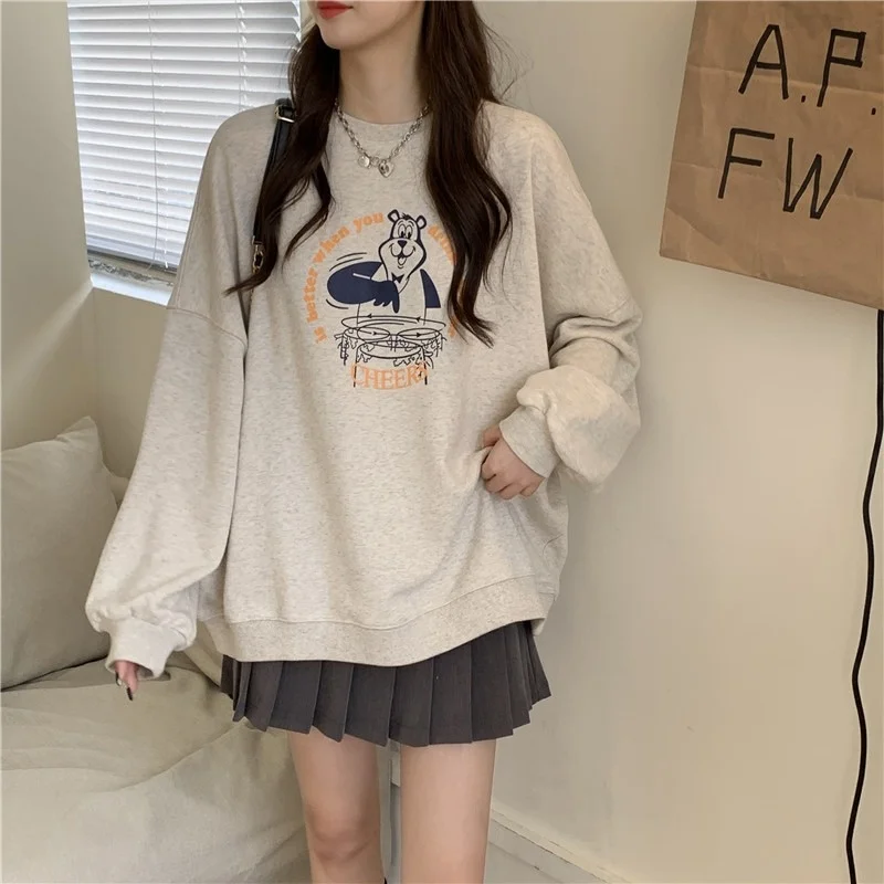 Printed Sweater Women's Spring and Autumn Thin 2021 New Loose and Casual Coat Long Sleeve Top
Printed Sweater Women's Spring and Autumn Thin 2021 New Loose and Casual Coat Long Sleeve Top