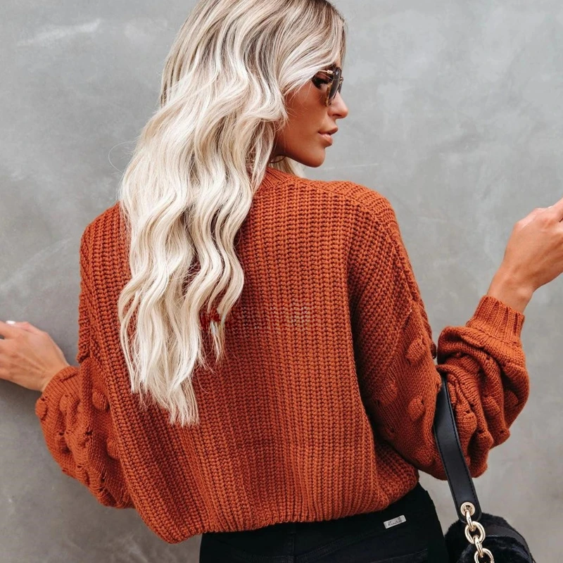 Diiwii Women Autumn Long Sleeve Sweater Round Neck Chunky Crochet Knitted Pullover Crop Solid Color Casual Loose Jumper Shirt
Diiwii Women Autumn Long Sleeve Sweater Round Neck Chunky Crochet Knitted Pullover Crop Solid Color Casual Loose Jumper Shirt