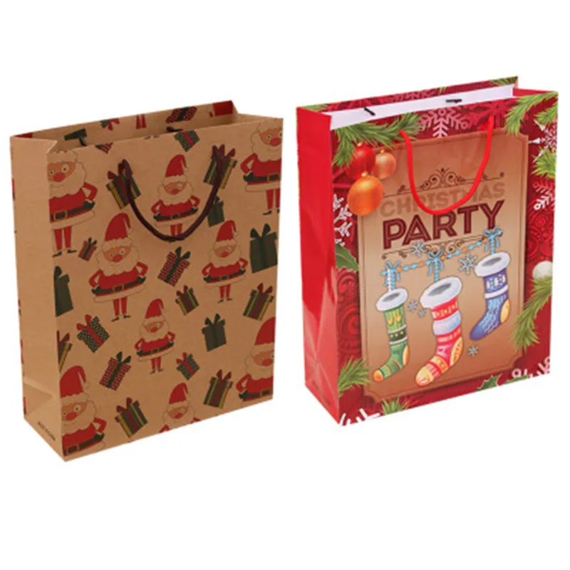 12pcs Christmas Reusable Kraft Paper Gift Bags Christmas handbag Packaging Paper dress Bags For Gifts Xmas Party Favor
12pcs Christmas Reusable Kraft Paper Gift Bags Christmas handbag Packaging Paper dress Bags For Gifts Xmas Party Favor