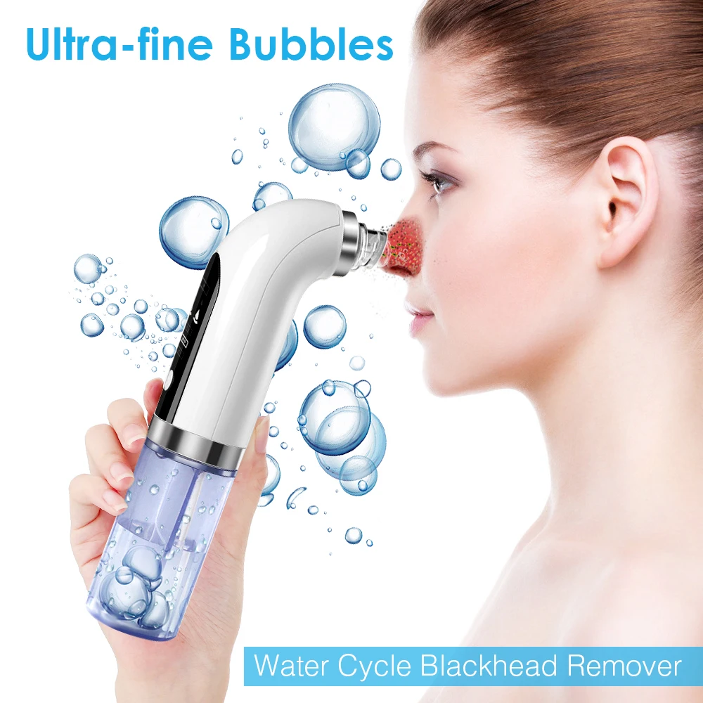 Water Cycle Blackhead Remover Pore Cleaner Vacuum Suction For Acne Pimple Black Dot Removal Electric Face Nose Cleaser Skin Care 
Water Cycle Blackhead Remover Pore Cleaner Vacuum Suction For Acne Pimple Black Dot Removal Electric Face Nose Cleaser Skin Care