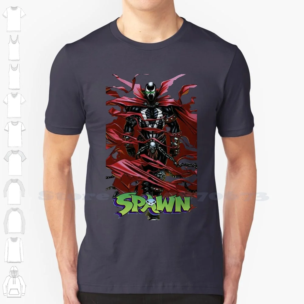 100% хлопковая футболка с защитой от героев забавная трендовая Spwan Hero Hell