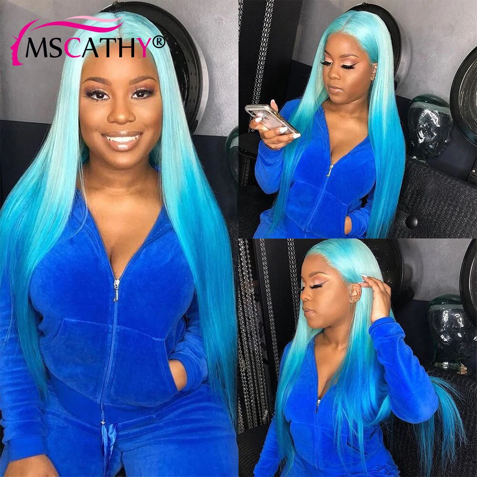 Brazilian Human Hair Lace Front Wig Straight TwoTone Blue Color HD Transparent Lace Pre Plucked Natural Hairline For Black Women
Brazilian Human Hair Lace Front Wig Straight TwoTone Blue Color HD Transparent Lace Pre Plucked Natural Hairline For Black Women